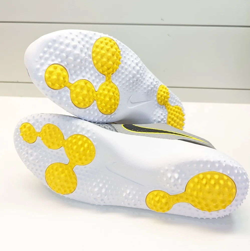 6Y Nike Roshe Golf G Junior Lace Up Grey Yellow Spikeless shoes sie Youth's 6
